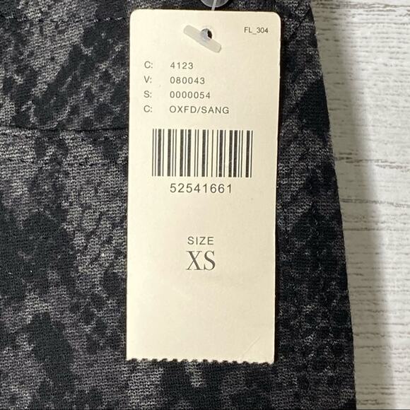 NWT ANTHROPOLOGIE Sanctuary snakeskin reptile black ponte knit legging Size XS - Picture 7 of 8